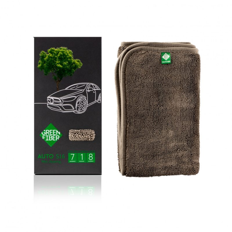 Green Fiber AUTO S16, Автополотенце для влажной уборки, серое