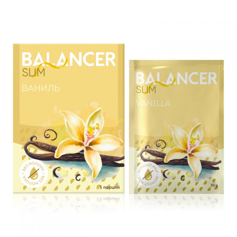 Коктейль BALANCER SLIM со вкусом &laquo;Ваниль&raquo;, 5 саше