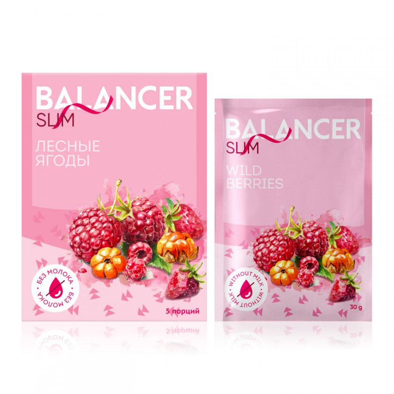 Коктейль BALANCER SLIM со вкусом &laquo;Лесные ягоды&raquo;, 5 саше