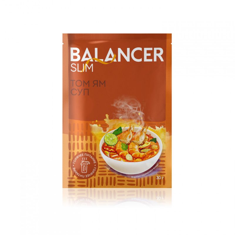 Коктейль BALANCER SLIM со вкусом «Тайский суп Том Ям», 5 саше