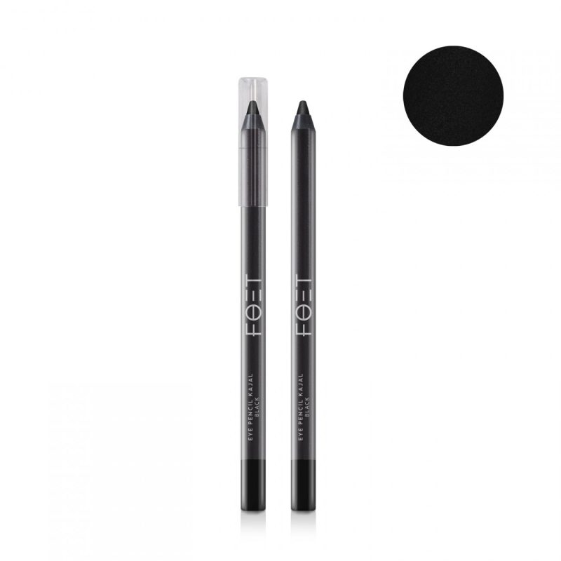 Карандаш-кайал для глаз Foet Eye Pencil Kajal «Черный», 1,2 г