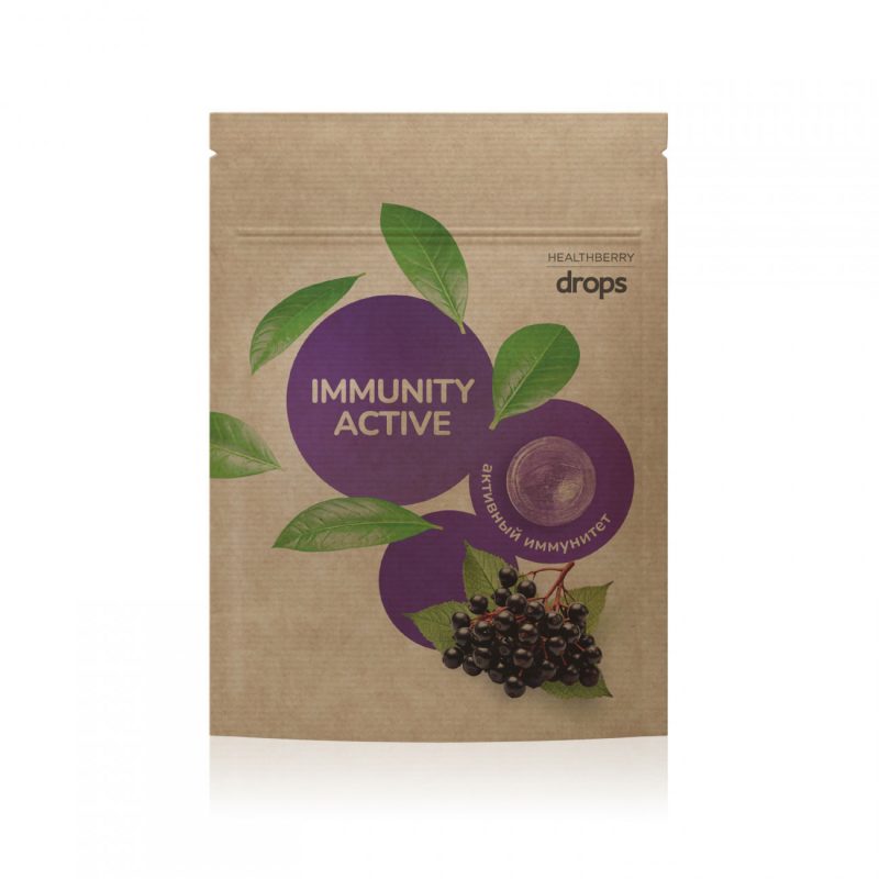 Леденцы «Активный иммунитет» Healthberry, с витамином C, 12 шт
